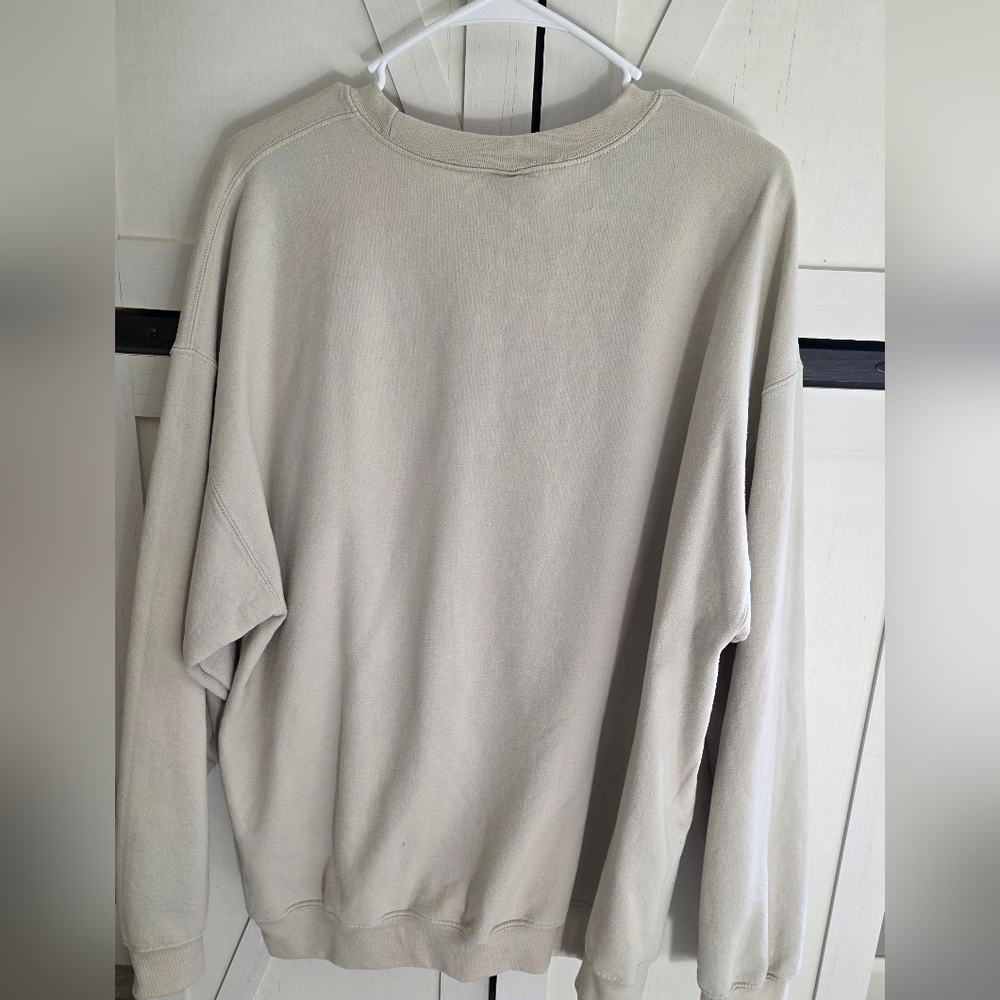 Women's Beige Sweater with Pink Boot Design - Picture 5 of 5